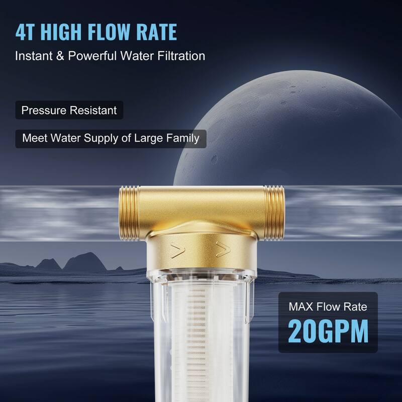 Spin Down Filter for Whole House Water Filtration Systems