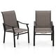 preview thumbnail 3 of 30, MAISON ARTS 9-Piece Patio Dining Set, 60 Inch Square Metal Table and 8 Textilene Fabric Padded Armchairs
