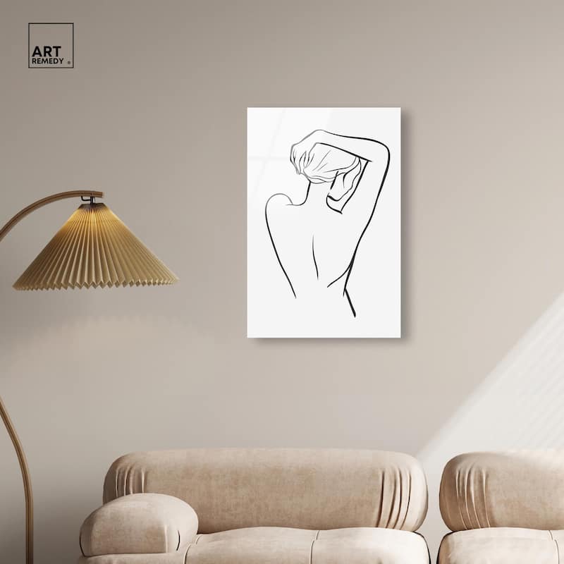 Woman in Contour Acrylic by Art Remedy, Ready to Hang