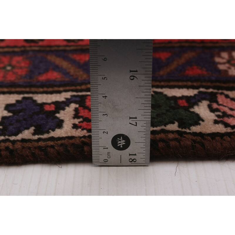 ECARPETGALLERY Hand-knotted Andelz Navy, Red Wool Rug - 3'9 x 6'5