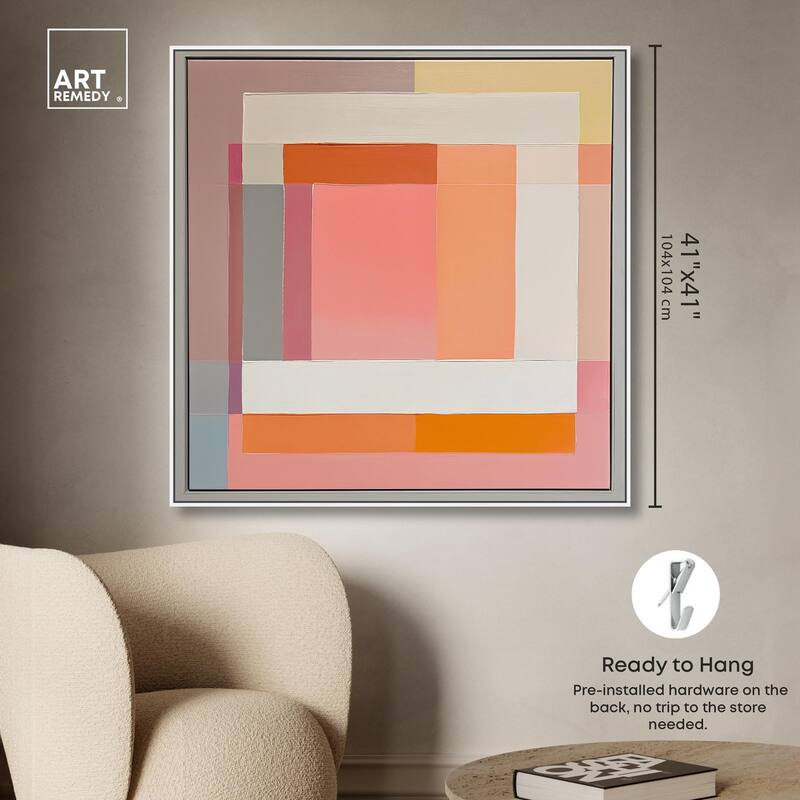 Minimal Color Blocks I Canvas by Art Remedy
