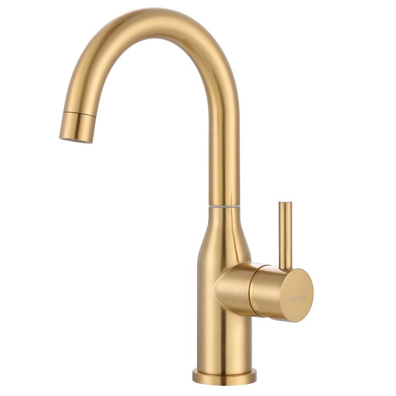 WOWOW Single Handle Bar Faucet - Brushed Gold