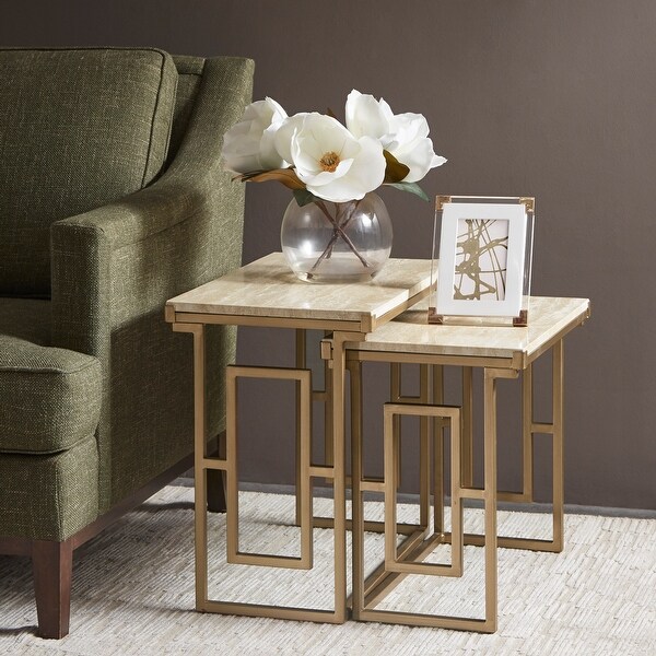 beige end tables