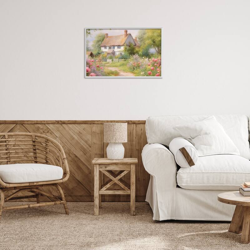 Stupell Nature Filled Cottage Garden Framed Giclee Art Design By Nini Art