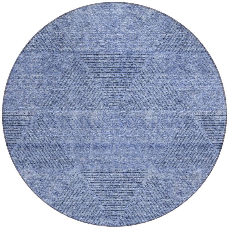 HomeRoots Geometric Transitional Rectangle Outdoor Rug