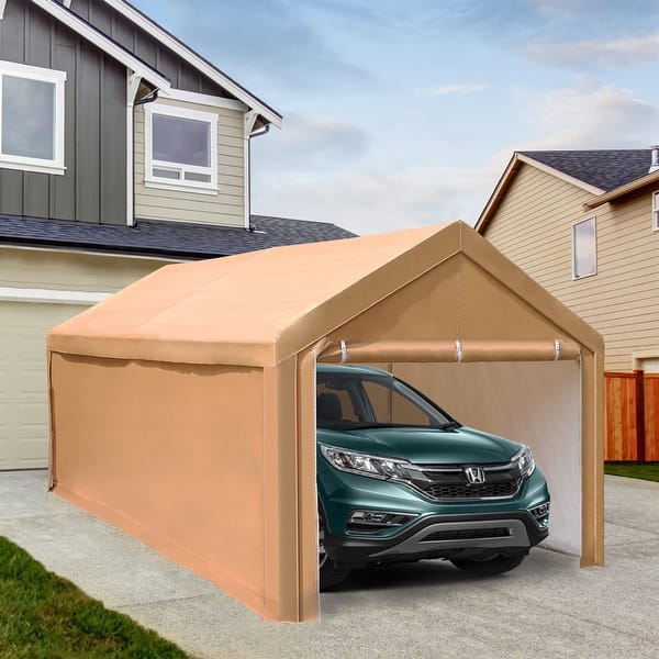 10x20 ft Heavy Duty Carport Car Canopy Garage Boat Shelter Party Tent - On  Sale - Bed Bath & Beyond - 36334580