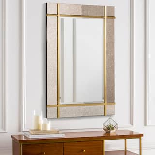 Emiliano Gold and Antique Accents Wall Mirror - 33" x 48"