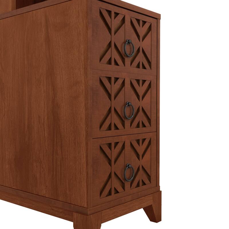 Versatile End Table with Multiple Storage Options and Stylish Design