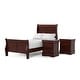 preview thumbnail 34 of 57, Furniture of America Mayday Traditional Kids Solid Wood 3-Piece Bed and 2 Nightstand Bedroom Set