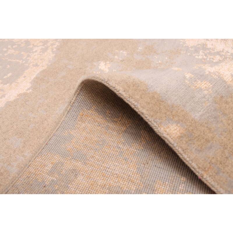 ECARPETGALLERY Hand-knotted Legacy Brown Silk, Wool Rug - 7'11 x 10'0