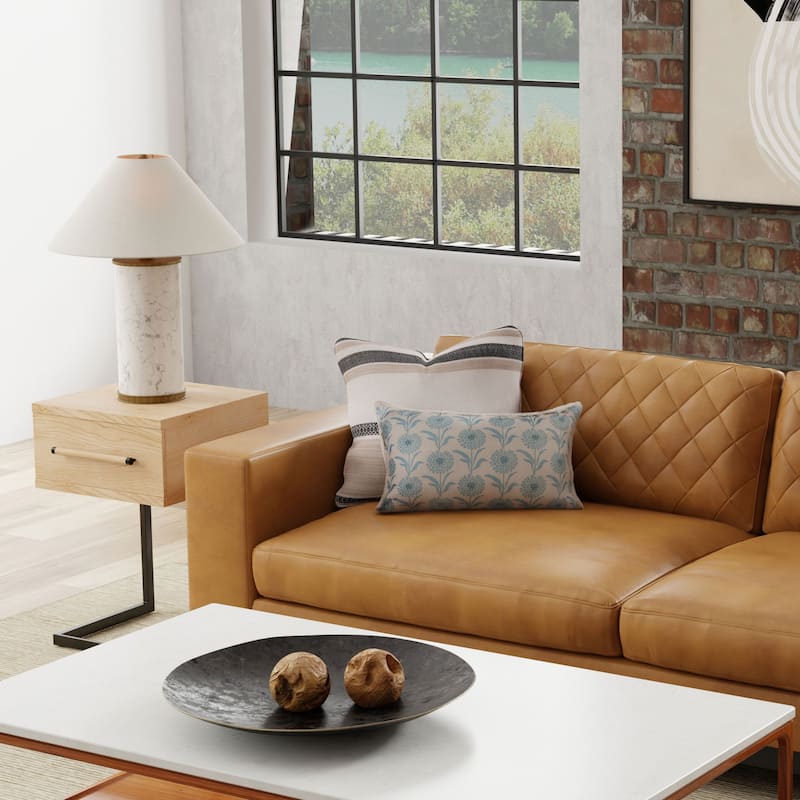 Rizzy Home Botanical Modern Farmhouse Throw Pillow