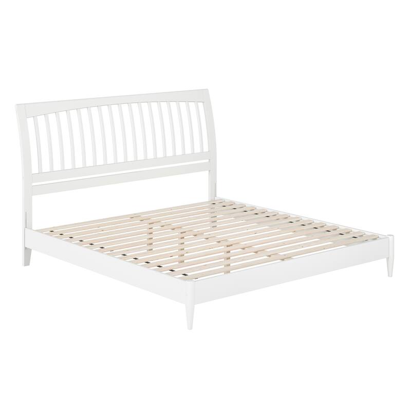 Orleans Solid Wood Low Profile Sleigh Platform Bed