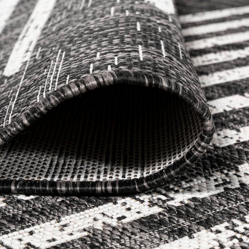 JONATHAN Y Colonia Berber Stripe Geometric Indoor/Outdoor Area Rug