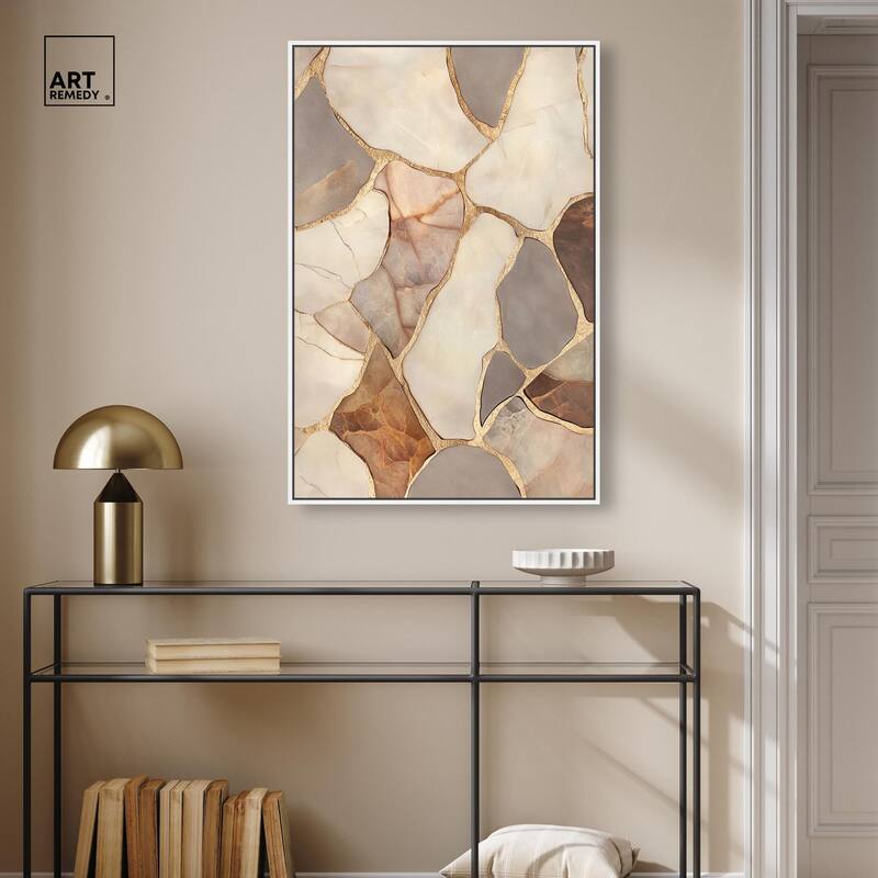 Textured Earthy Tones III Canvas by Art Remedy