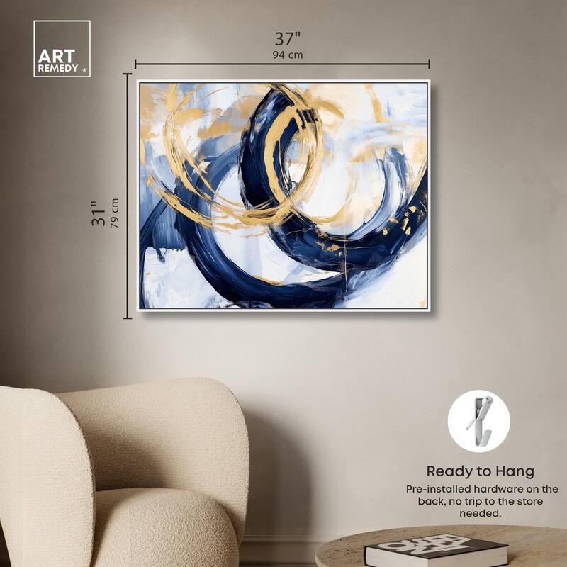 Bold Whirl I Canvas by Art Remedy