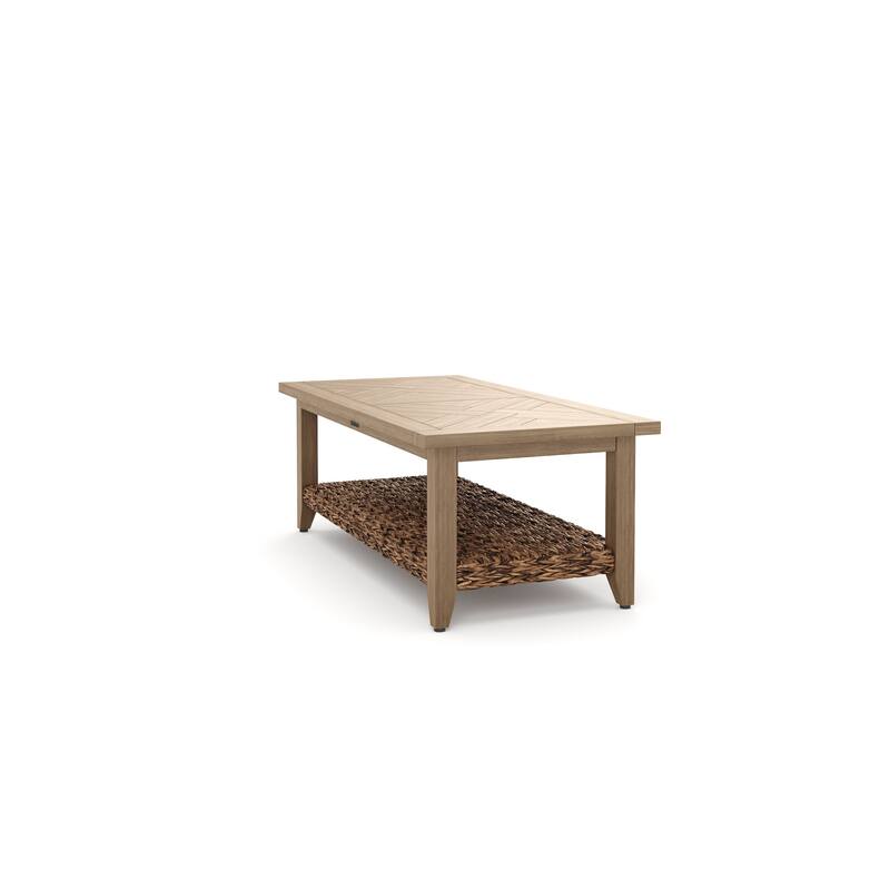 Winston Cayman Seagrass Weave Heritage Brown Coffee Table