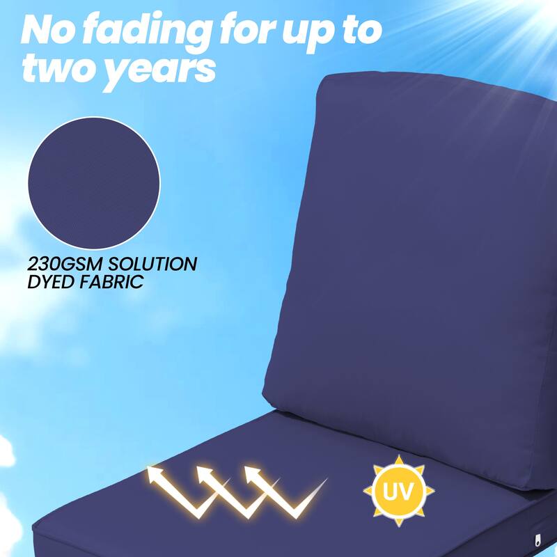 21" W x 22" D Outdoor Deep Seat Cushion Set by Crestlive Products