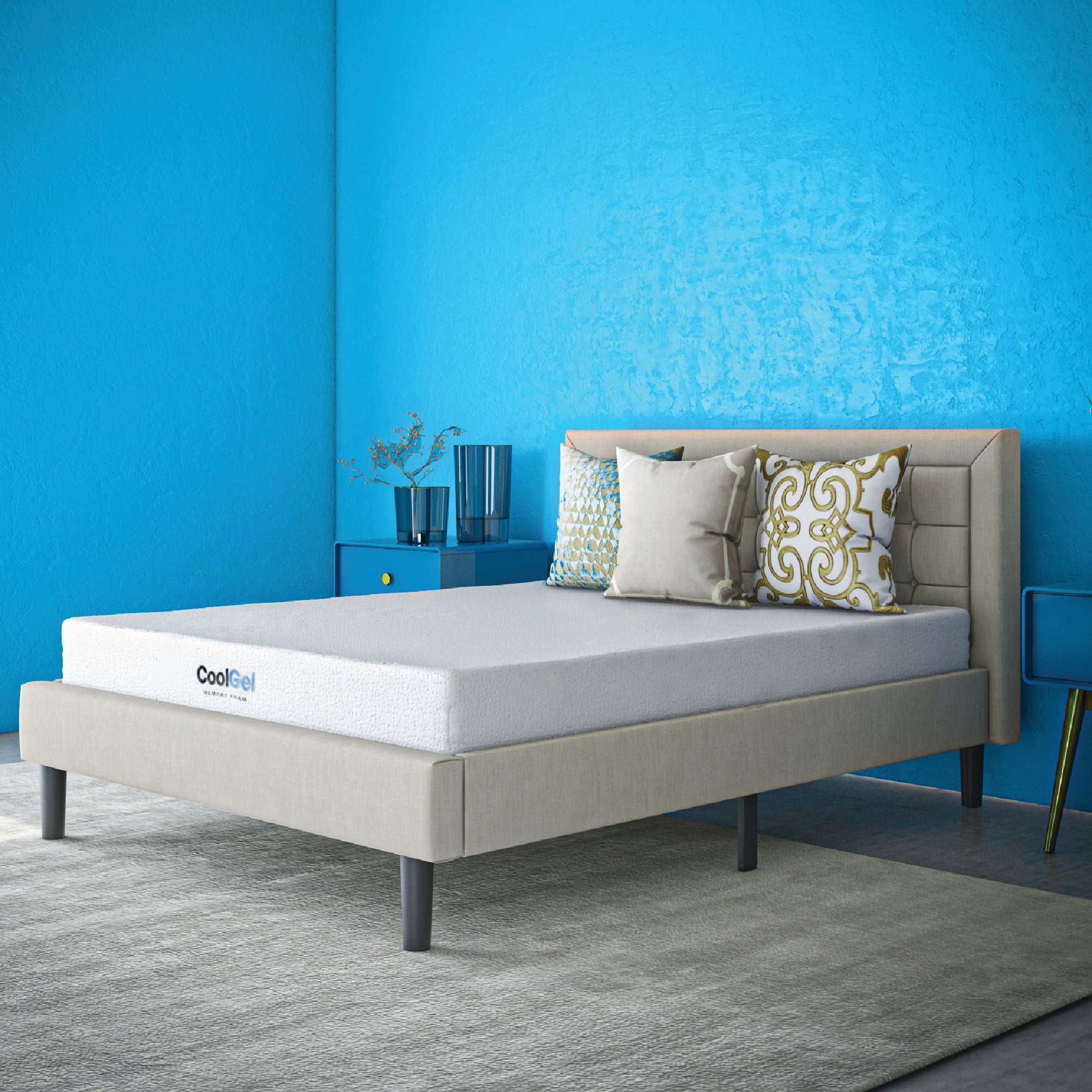 Cool Gel 8 Ventilated Gel Memory Foam Mattress Short Queen Bed Bath Beyond 38104258