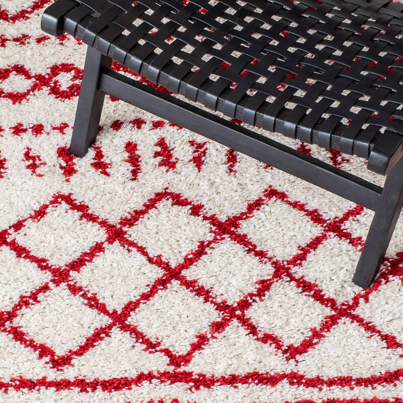 SAFAVIEH Arizona Shag Lotta Moroccan 1.2-inch Thick Rug