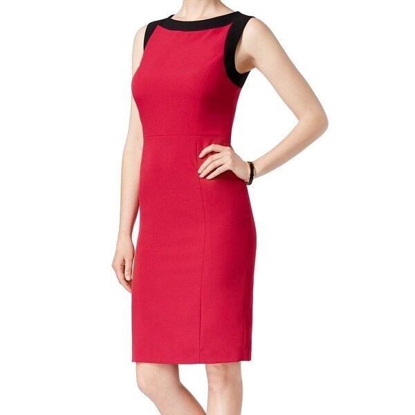 Kasper Womens Petite Size V Neck Dress Dress