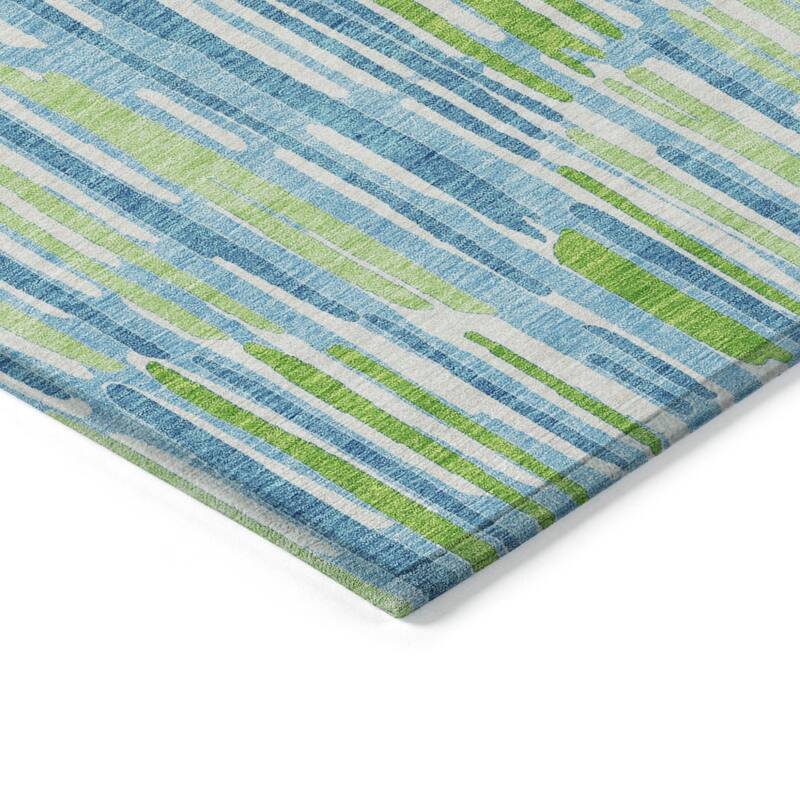 HomeRoots Abstract Transitional Rectangle Outdoor Rug