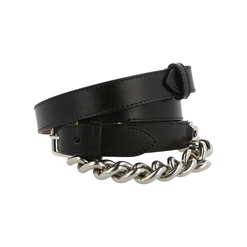 Alexander McQueen Double Belt with Chain
