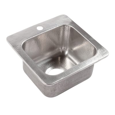 Angelico Crafted Stainless Steel 15" Single Bowl Drop-In Kitchen Sink