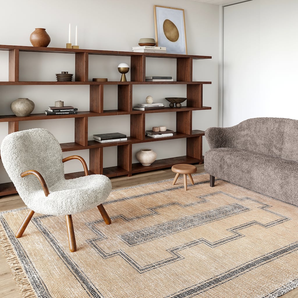 Ginger Cotton-Blend Area Rug