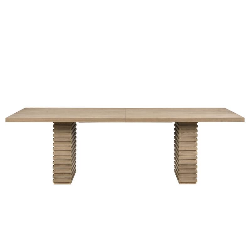 Christopher Knight Home - Modern Light Ash Upholstered Dining Sets with Lattice Back