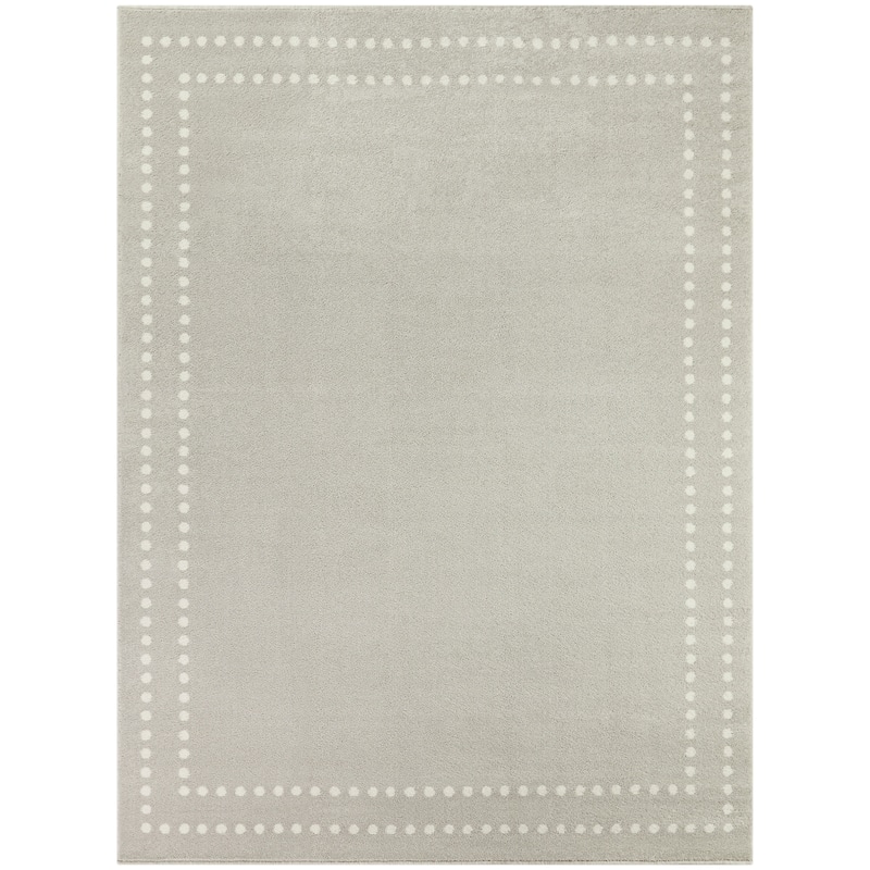 Eckert Dot Border Area Rug