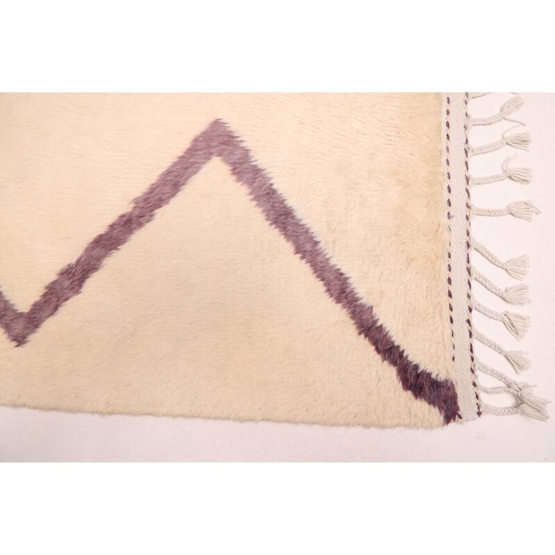 ECARPETGALLERY Hand-knotted Pak Finest Marrakesh Cream Wool Rug - 6'10 x 9'8