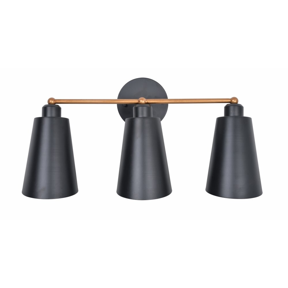 black gold vanity light