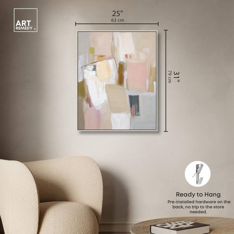 Apricot Cream II Canvas by Art Remedy