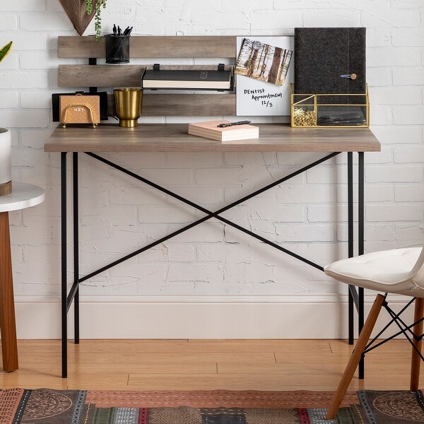 The Gray Barn Kujawa 42-inch Slat Back Writing Desk. Opens flyout.