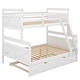 preview thumbnail 18 of 16, Twin over Full Bunk Bed with Ladder, Twin Trundle, Full-Length Guardrail