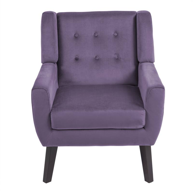 Velvet Upholstered Armchair Tufted Accent Chairs Set of 2