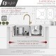 preview thumbnail 10 of 16, STYLISH 28 inch Stainless Steel 18G 60/40 Double Bowl Reversible Undermount Sink - 28" x 18" x 9"