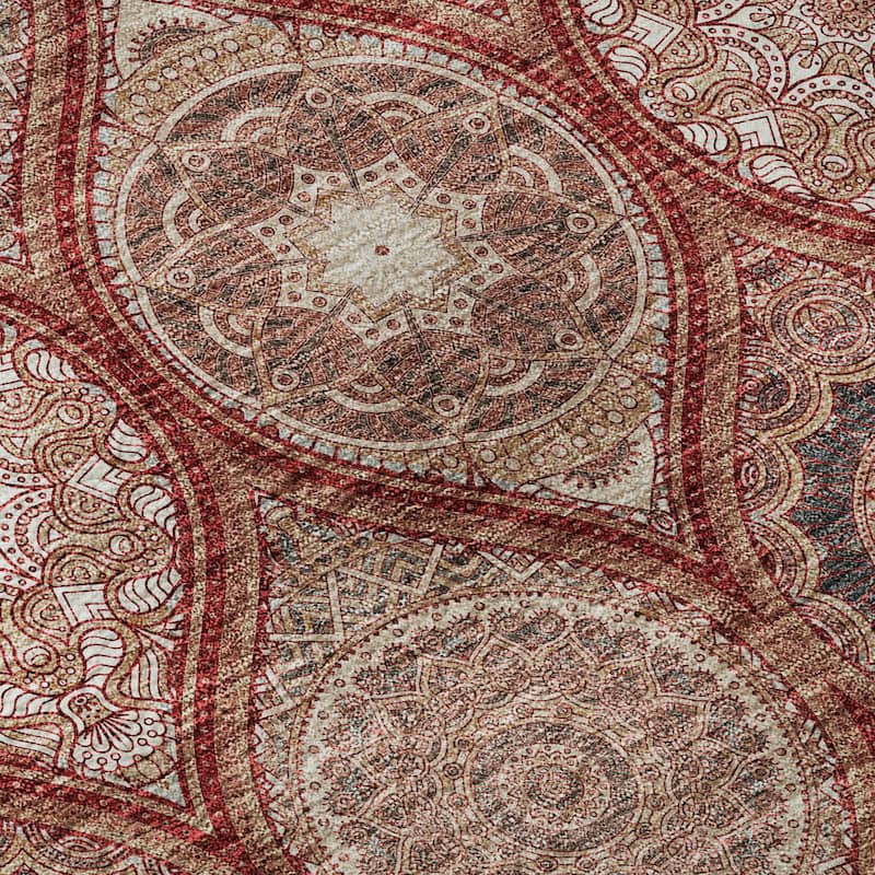 Premium Washable Super Soft Boho Mosaic Mayfield Rug