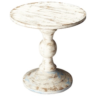 Handmade Butler Grandma's Attic Solid Wood Pedestal Table (India)