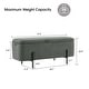 preview thumbnail 32 of 31, MCombo Storage Ottoman Bench, Teddy Fabric Upholstered Footstool with Storage Space - 15.7"D x 47.2"W x 20.5"H
