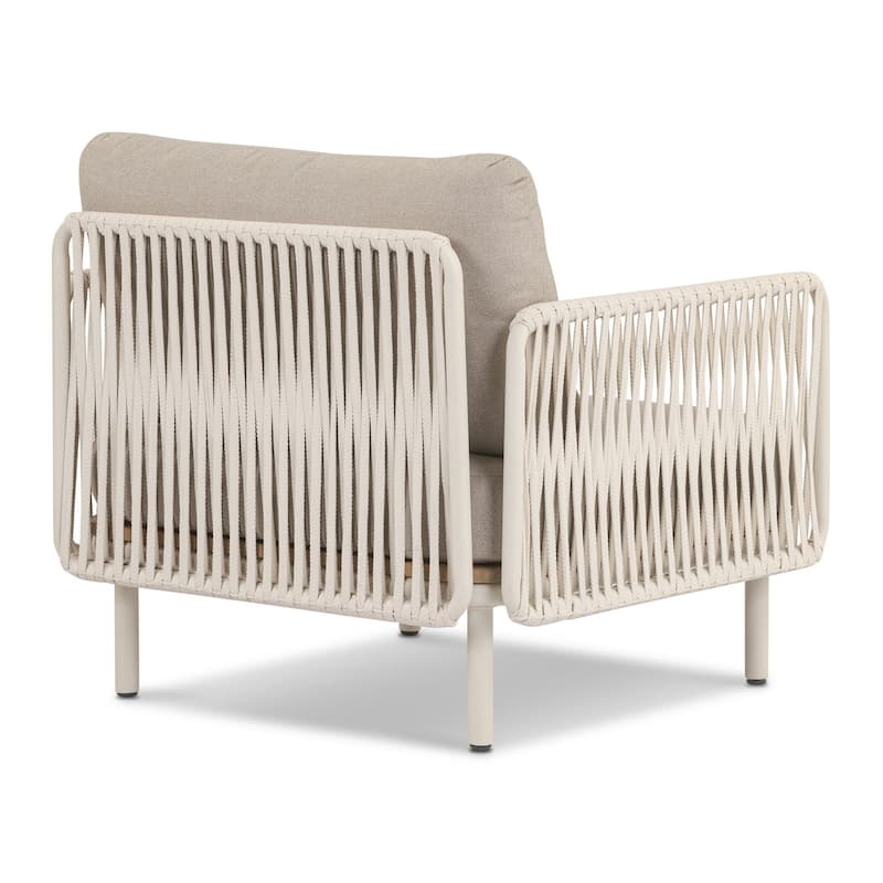 Poly & Bark Salvora Rope-Wrapped Coastal Outdoor Lounge Chair