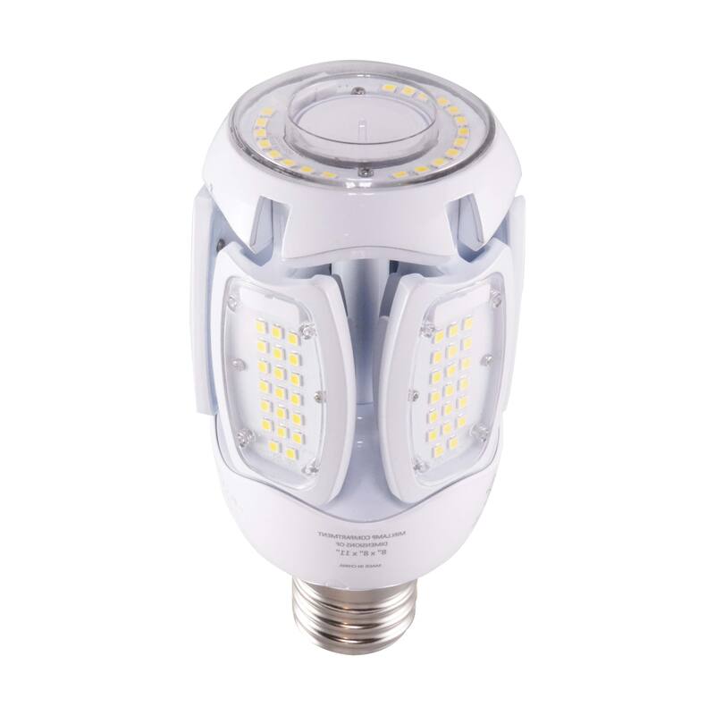 40 Watt LED HID Replacement 2700K Mogul Extended Base Adjustable Beam Angle 100-277 Volts - Clear