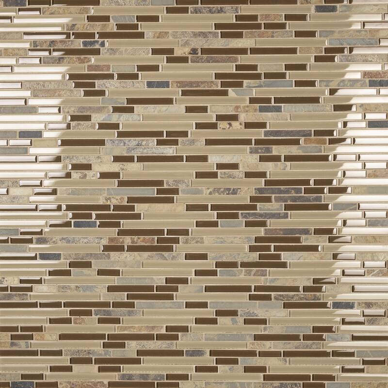 Merola Tile Tessera Piano Brixton 11-3/4" x 11-7/8" Glass Wall Tile