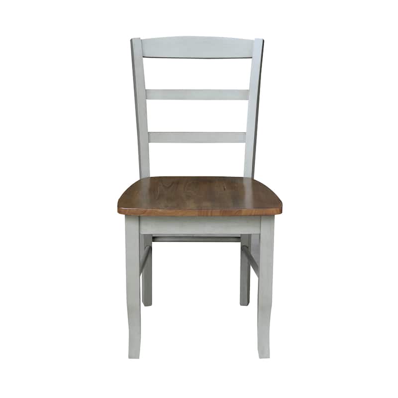 International Concepts Solid Wood Madrid Ladderback Chairs, Set of 2