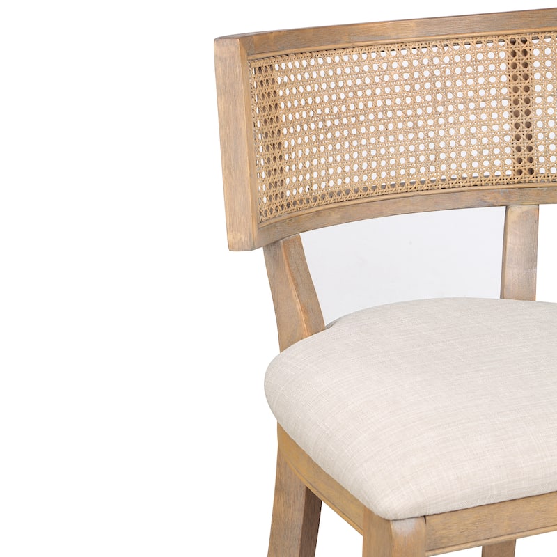 Berwil Wooden Cane Back Counter Height Chairs by Furniture of America