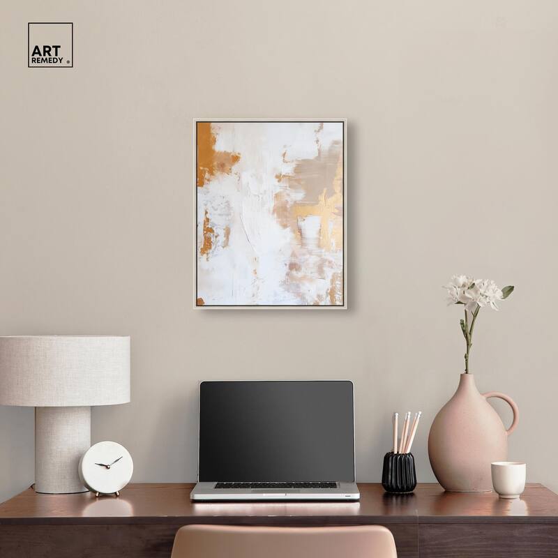 Golden Bronze Ripple I Canvas by Art Remedy