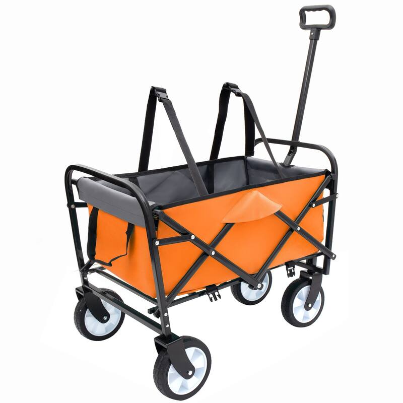 225 lb Collapsible Wagon Cart with Strapping System