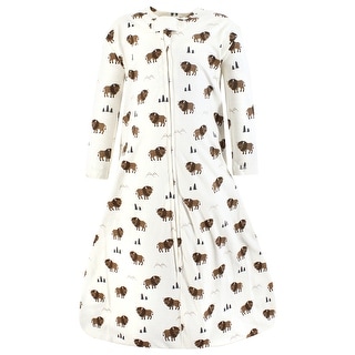 Hudson Baby Infant Boy Long Sleeve Cotton Jersey Sleeping Bag, Sack, Blanket, Wild Buffalo