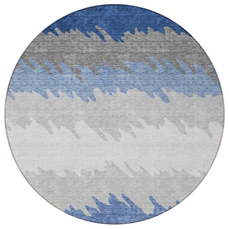 HomeRoots Striped Transitional Rectangle Outdoor Rug