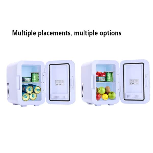blue AC//DC Portable Thermoelectric System ZOKOP Electric Mini Portable Fridge Cooler /& Warmer 6 Liter // 0.21 Cuft // 8 Can
